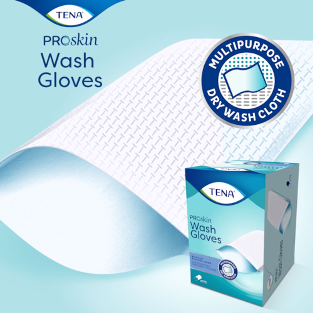 Tena Wash Glove mit Plastic Lining