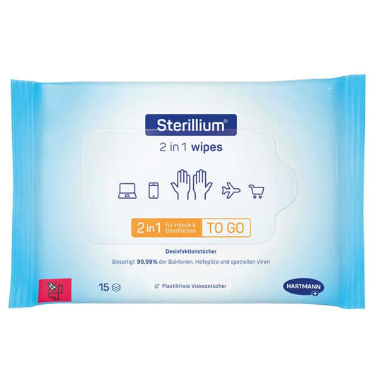 Sterillium 2 in 1 wipes by Paul Hartmann