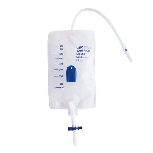 Careflow Beinbeutel 750ml 30cm steril; mit Ablauf