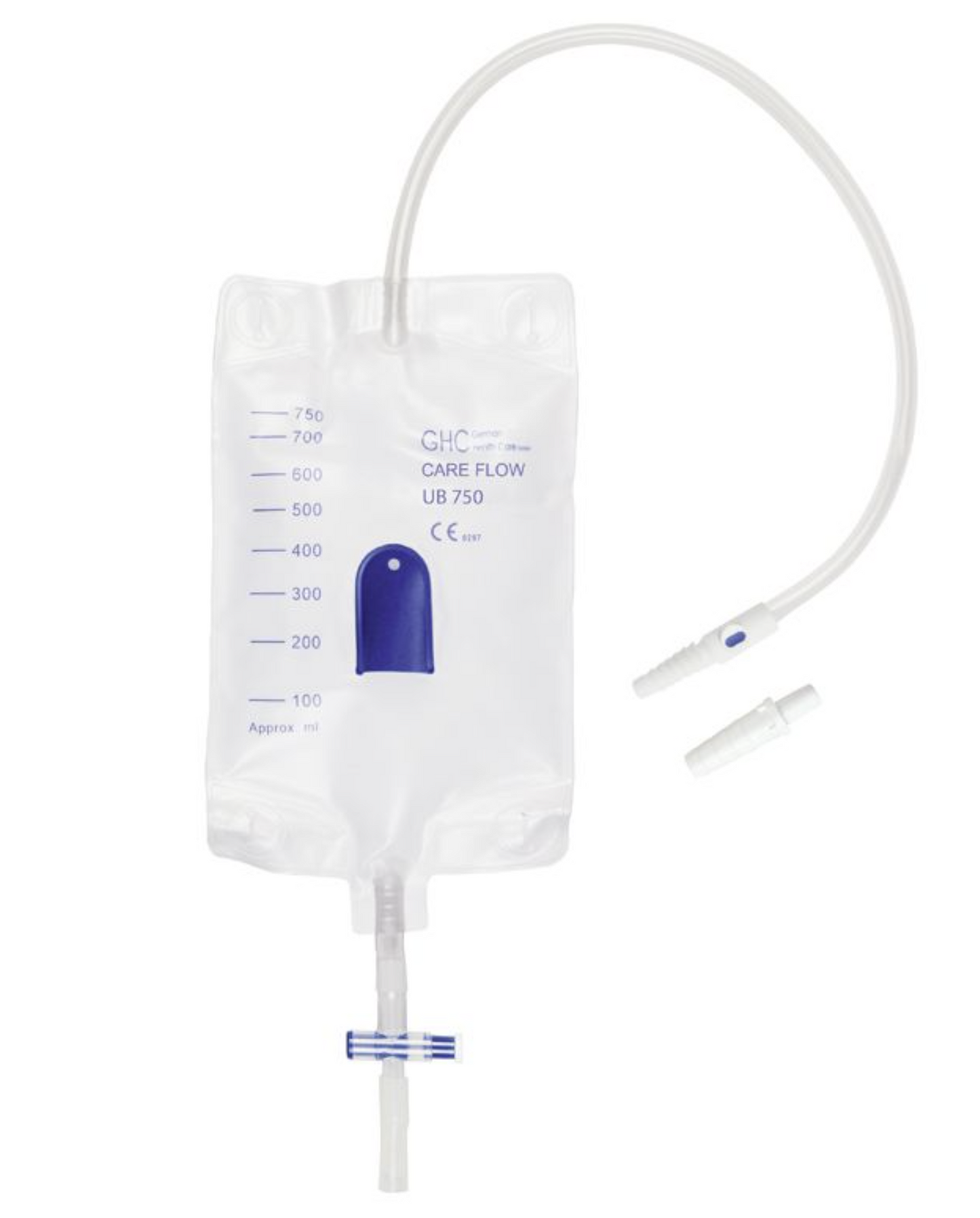 Beinbeutel 750ml 50cm steril; mit Schiebehahn