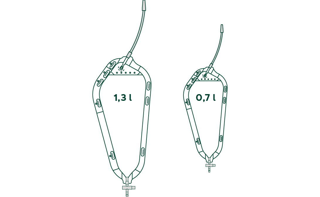 Rollibeutel 1,3l 12cm Schiebehahn