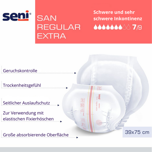 SENI San incontinence pad regular extra by Sangro Medical Service