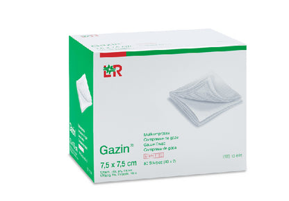 Gazin 5x5cm 8F paarweise steril