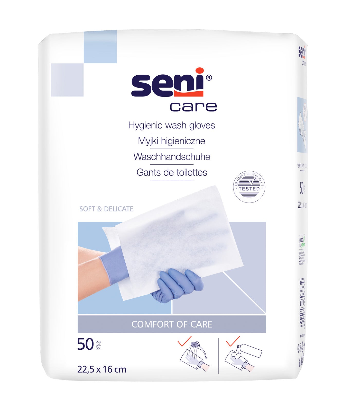 Seni Waschhandschuh unfoliert
